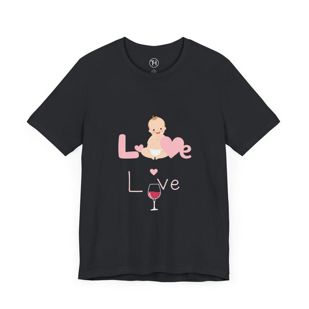 Cute Baby Love Tee for Parents, Baby Shower Gift, Mother's Day Gift, Graphic Tee, Love Theme T-Shirt, Unisex Casual Wear