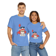 Playful Crab Graphic Tee, Relaxed Summer T-Shirt, Gift for Beach Lovers, Funny Casual Wear, Unique Gift Idea, Summer Vibes Shirt