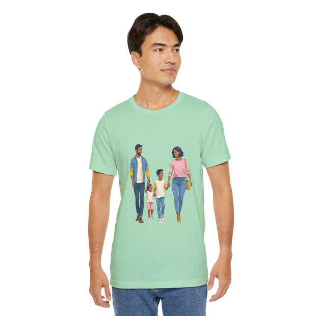Family Walk Unisex Tee - Casual Summer Shirt for Parents