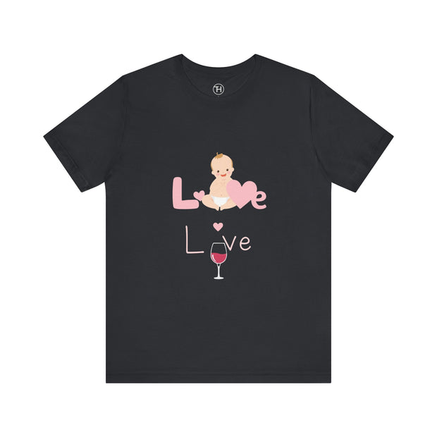 Cute Baby Love Tee for Parents, Baby Shower Gift, Mother's Day Gift, Graphic Tee, Love Theme T-Shirt, Unisex Casual Wear
