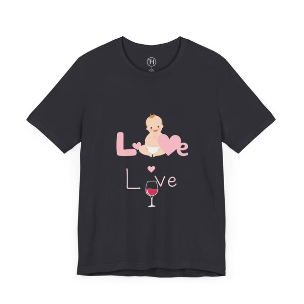 Cute Baby Love Tee for Parents, Baby Shower Gift, Mother's Day Gift, Graphic Tee, Love Theme T-Shirt, Unisex Casual Wear
