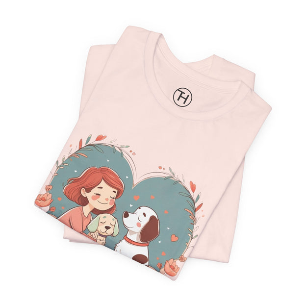 Cute Dog Lover Tee - "Love Is a Four-Legged Word"