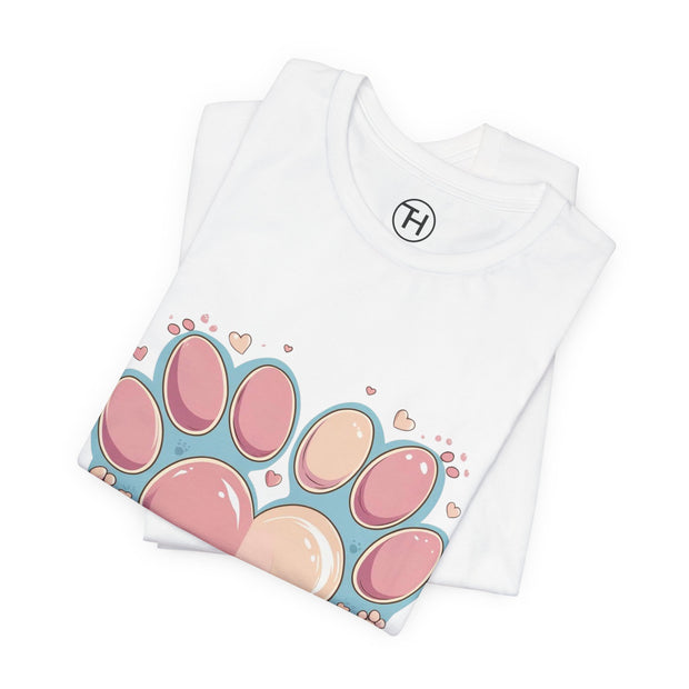 Animal Lover Heart Paw Print Tee