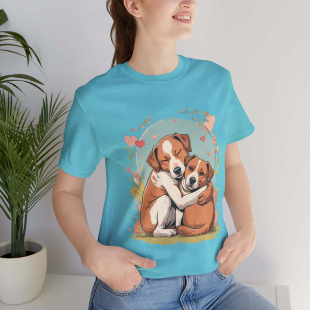 Cute Dog Love Short Sleeve Tee