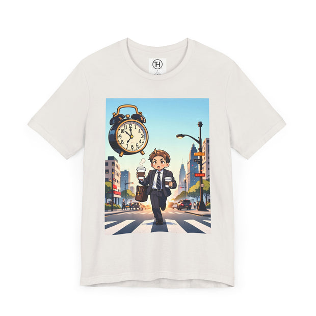 City Commute Unisex Tee, Stylish Graphic Tee, Casual Wear, Gift for Him/Her, Coffee Lover Shirt