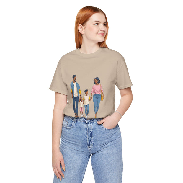 Family Walk Unisex Tee - Casual Summer Shirt for Parents