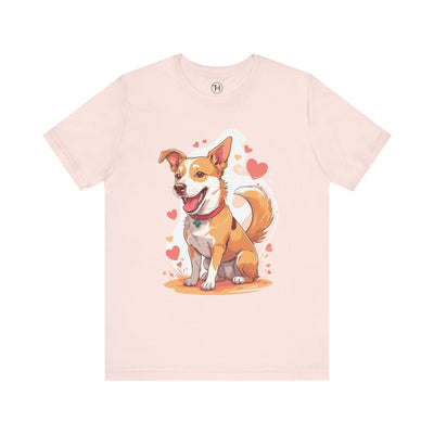 Cute Dog Love Unisex Tee - Hover View