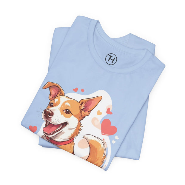 Cute Dog Love Unisex Tee
