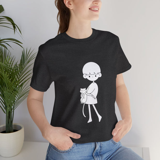 Cat Lover Unisex Jersey Tee - Cute Pet Graphic Shirt, Gift for Cat Owners, Cozy Casual Wear, Animal Lover Apparel, Birthday Gift