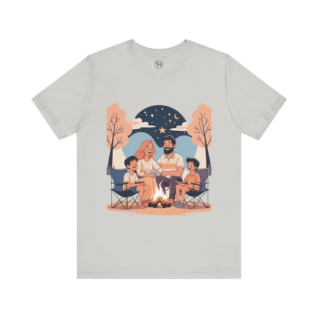 Cozy Family Campfire Tee – Perfect for Camping Trips