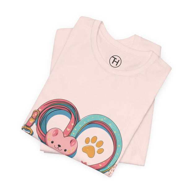 Pet Lover Tee - Heart Leash Unisex Jersey
