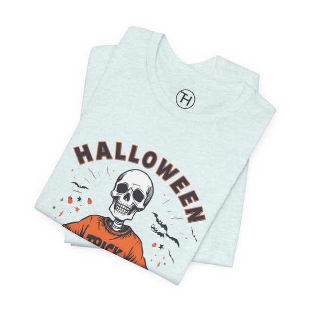 Halloween Trick or Treat Skull Tee