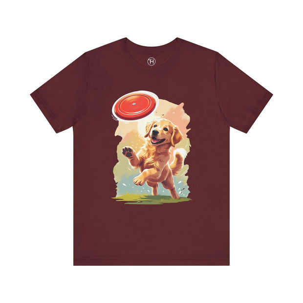 Golden Retriever Frisbee Tee
