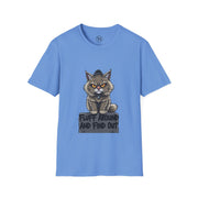 Funny Cat Graphic T-Shirt, Fluff Around and Find Out Tee, Cat Lover Gift, Unisex Humor Shirt, Casual Everyday Wear