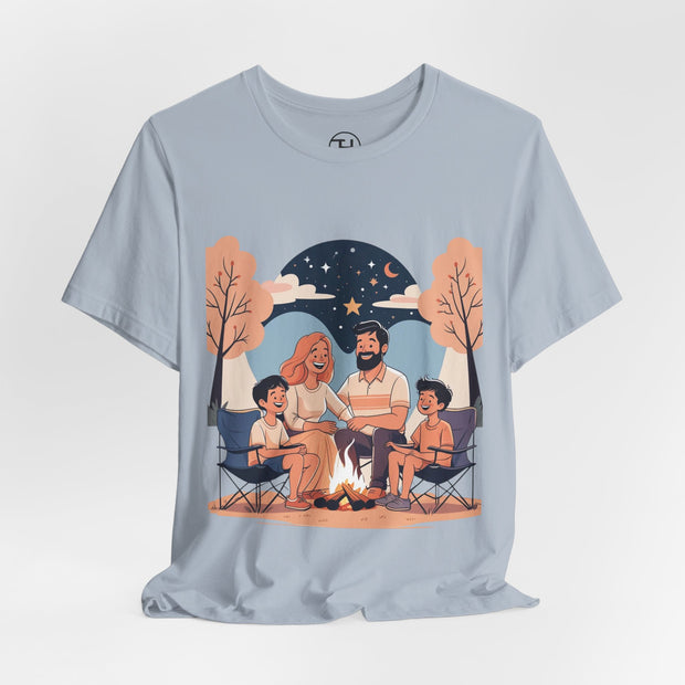Cozy Family Campfire Tee – Perfect for Camping Trips