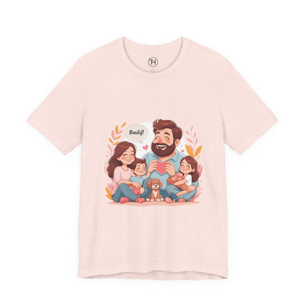 Family Love Unisex Jersey Tee - Father's Day and Mother's Day Gift Shirt