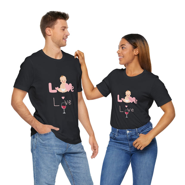 Cute Baby Love Tee for Parents, Baby Shower Gift, Mother's Day Gift, Graphic Tee, Love Theme T-Shirt, Unisex Casual Wear
