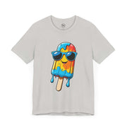 Cool Popsicle Graphic Tee, Summer T-Shirt, Unisex Jersey Tee, Fun Ice Cream Shirt, Gift for Ice Cream Lovers, Cute Casual Wear