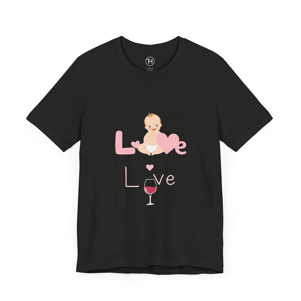 Cute Baby Love Tee for Parents, Baby Shower Gift, Mother's Day Gift, Graphic Tee, Love Theme T-Shirt, Unisex Casual Wear