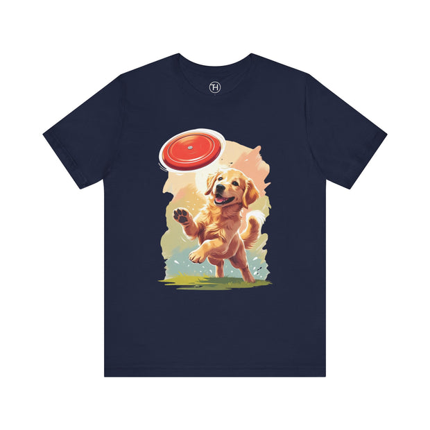 Golden Retriever Frisbee Tee