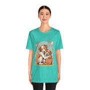 Cute Dog Love Short Sleeve Tee
