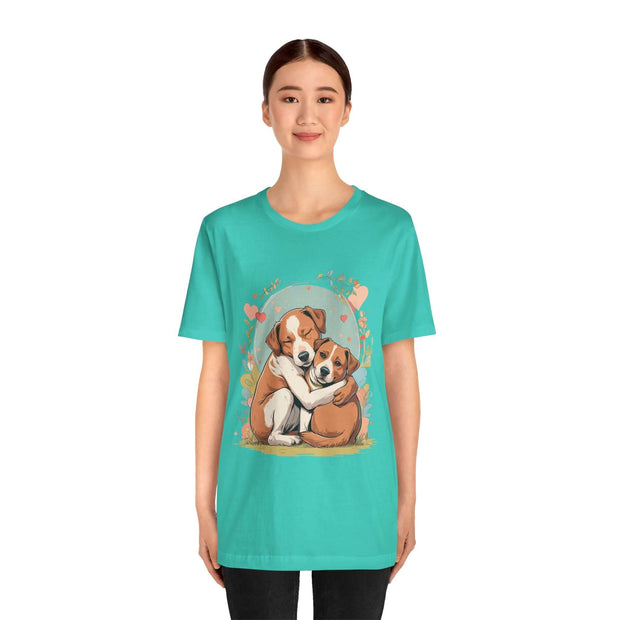 Cute Dog Love Short Sleeve Tee