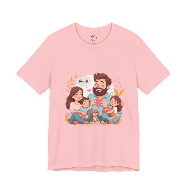 Family Love Unisex Jersey Tee - Father's Day and Mother's Day Gift Shirt