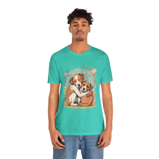 Cute Dog Love Short Sleeve Tee