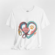 Pet Lover Tee - Heart Leash Unisex Jersey