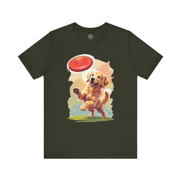 Golden Retriever Frisbee Tee