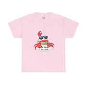 Playful Crab Graphic Tee, Relaxed Summer T-Shirt, Gift for Beach Lovers, Funny Casual Wear, Unique Gift Idea, Summer Vibes Shirt