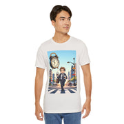 City Commute Unisex Tee, Stylish Graphic Tee, Casual Wear, Gift for Him/Her, Coffee Lover Shirt