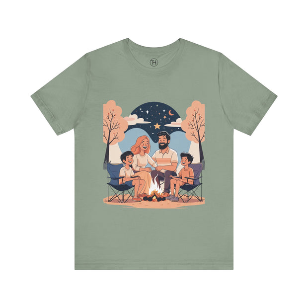 Cozy Family Campfire Tee – Perfect for Camping Trips