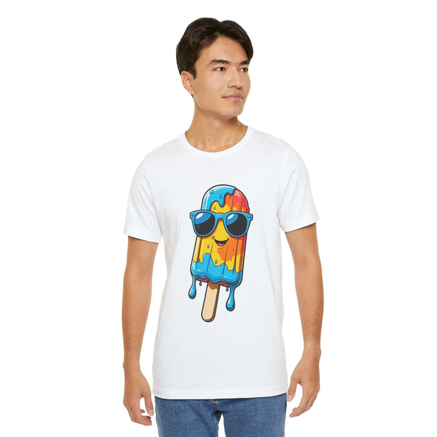 Cool Popsicle Graphic Tee, Summer T-Shirt, Unisex Jersey Tee, Fun Ice Cream Shirt, Gift for Ice Cream Lovers, Cute Casual Wear