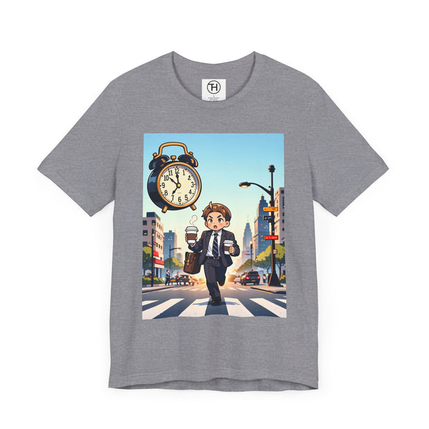 City Commute Unisex Tee, Stylish Graphic Tee, Casual Wear, Gift for Him/Her, Coffee Lover Shirt