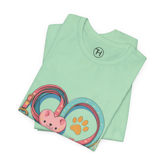 Pet Lover Tee - Heart Leash Unisex Jersey