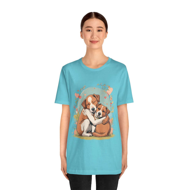 Cute Dog Love Short Sleeve Tee