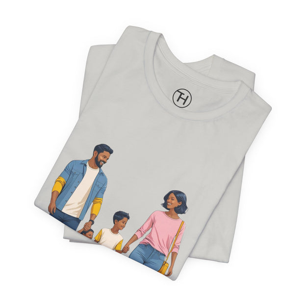 Family Walk Unisex Tee - Casual Summer Shirt for Parents