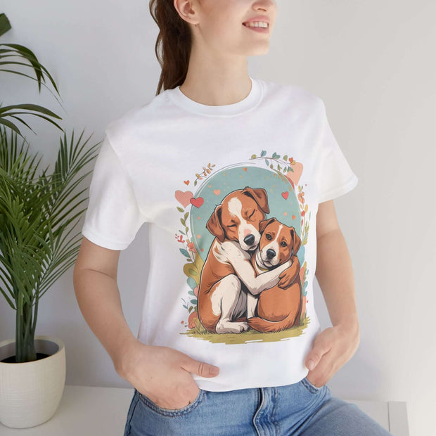 Cute Dog Love Short Sleeve Tee