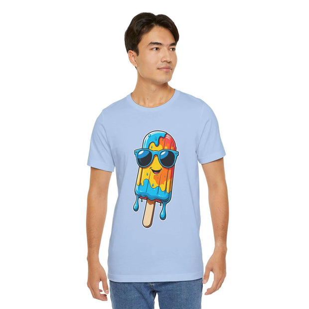 Cool Popsicle Graphic Tee, Summer T-Shirt, Unisex Jersey Tee, Fun Ice Cream Shirt, Gift for Ice Cream Lovers, Cute Casual Wear