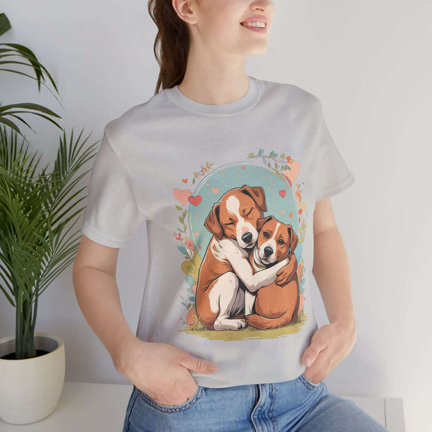 Cute Dog Love Short Sleeve Tee
