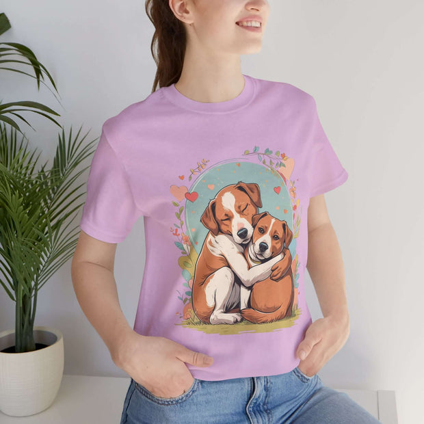 Cute Dog Love Short Sleeve Tee