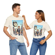 City Commute Unisex Tee, Stylish Graphic Tee, Casual Wear, Gift for Him/Her, Coffee Lover Shirt