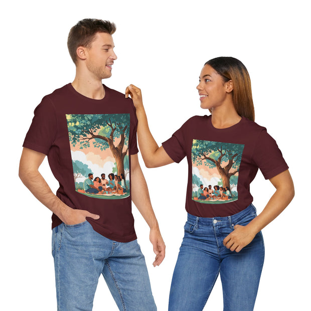 Family Gathering Tee, Community Love T-Shirt, Nature Vibes Shirt, Summer Picnic Apparel, Casual Wear for Family Celebrations