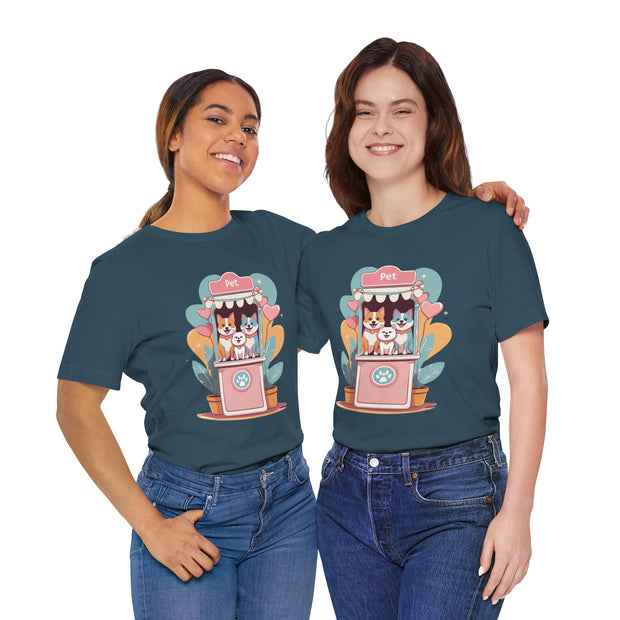 Cute Pet Adoption Jersey Tee