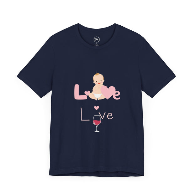 Cute Baby Love Tee for Parents, Baby Shower Gift, Mother's Day Gift, Graphic Tee, Love Theme T-Shirt, Unisex Casual Wear