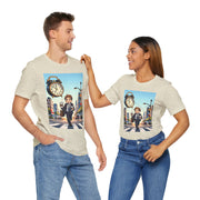 City Commute Unisex Tee, Stylish Graphic Tee, Casual Wear, Gift for Him/Her, Coffee Lover Shirt