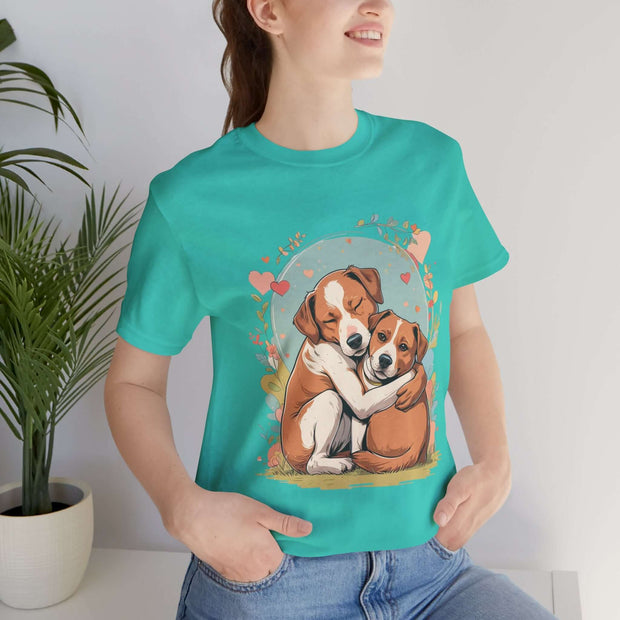 Cute Dog Love Short Sleeve Tee