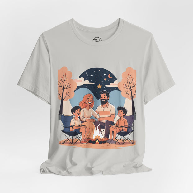 Cozy Family Campfire Tee – Perfect for Camping Trips