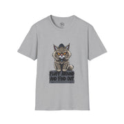 Funny Cat Graphic T-Shirt, Fluff Around and Find Out Tee, Cat Lover Gift, Unisex Humor Shirt, Casual Everyday Wear